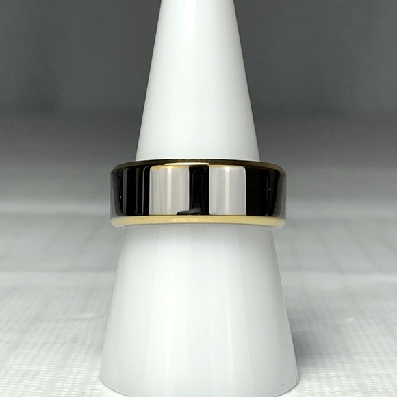 Two Toned Titanium Steel Band - Picture 2 of 3